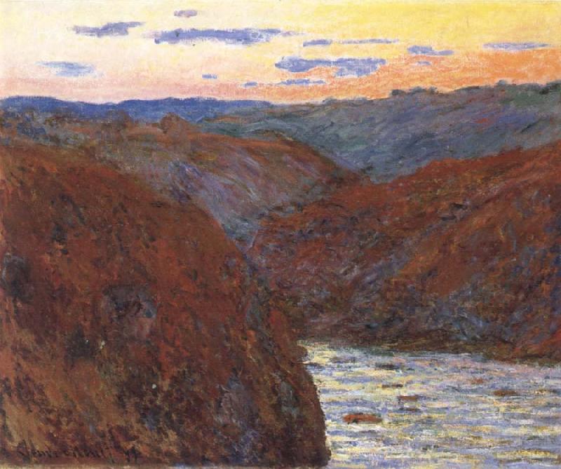 Claude Monet The Creuse,Sunset oil painting picture